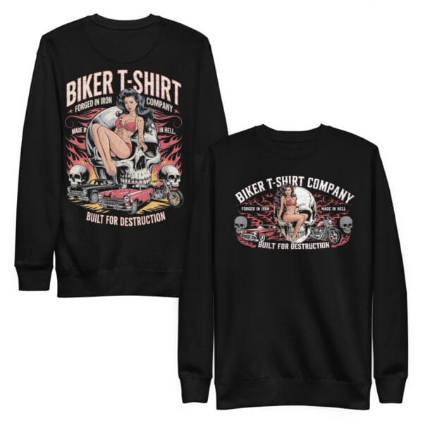 Biker T-Shirt Company Unisex Premium Sweatshirt